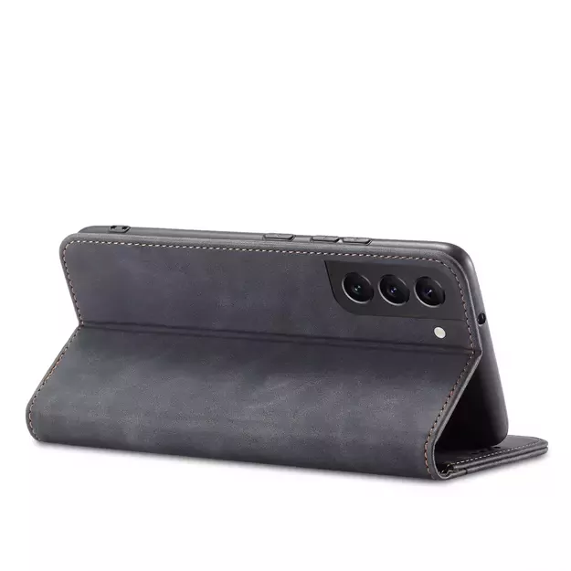 Magnet Fancy Case Case for Samsung Galaxy S22 + (S22 Plus) Pouch Wallet Card Holder Black 15