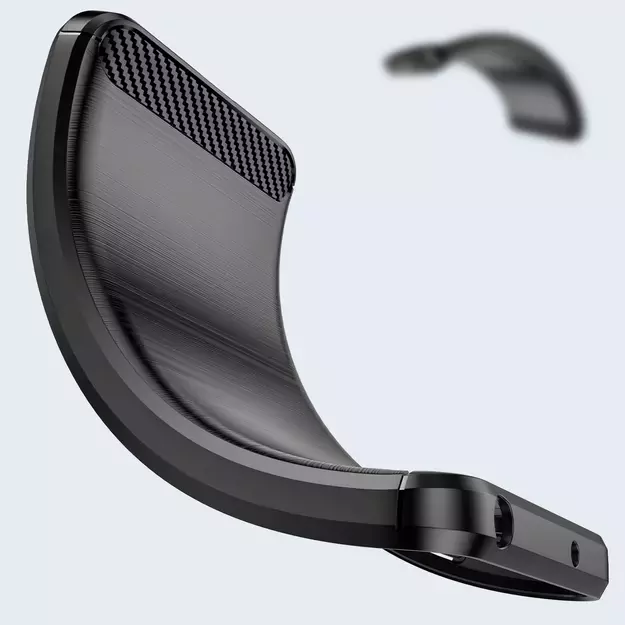 Carbon Case Flexible Cover Sleeve Motorola Moto G Play 2022 black 2