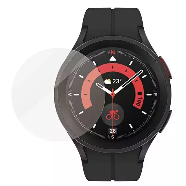 Antibacterial PanzerGlass Screen Protector for Samsung Galaxy Watch Classic 5 Pro 45 mm 3