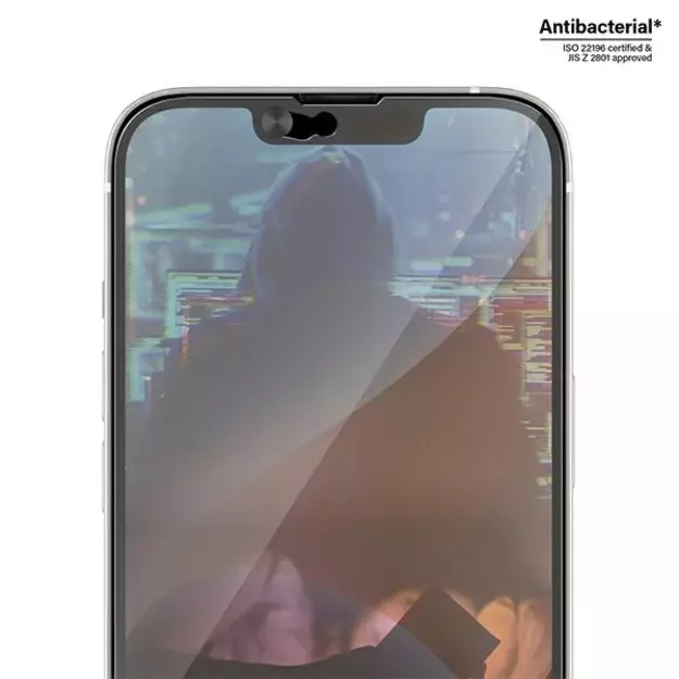 PanzerGlass Ultra-Wide Fit Antibacterial Tempered Glass with Camera Cover and Positioner for iPhone 14/13/13 Pro 1
