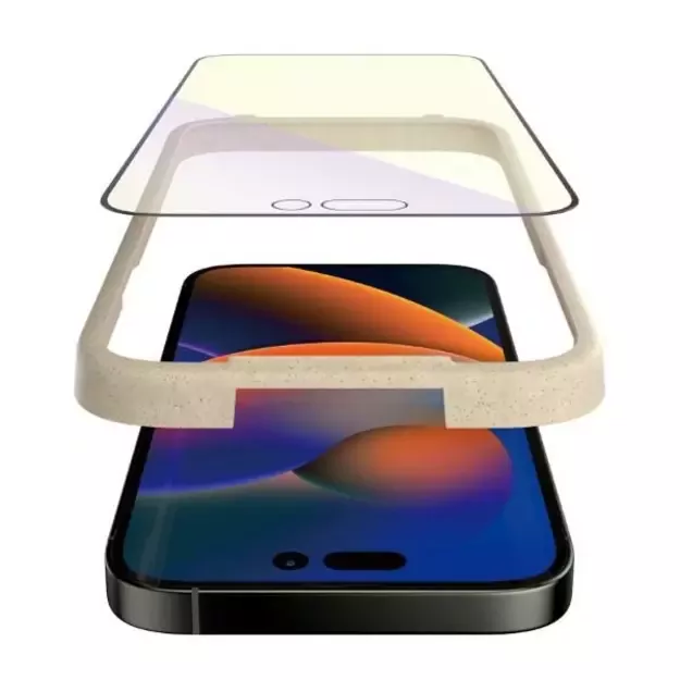 PanzerGlass Ultra-Wide Fit Antibacterial Tempered Glass with Blue Light Filter and Positioner for iPhone 14 Pro Max 5