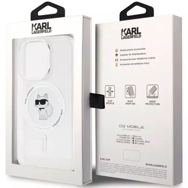 Karl Lagerfeld IML Choupette MagSafe case for iPhone 14 Pro - transparent 14