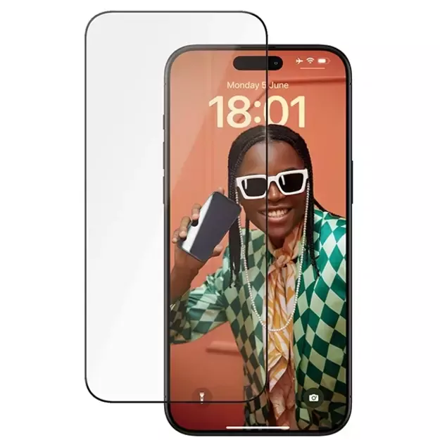 PanzerGlass Ceramic Protection ceramic glass for iPhone 15 Pro Max with positioner 4