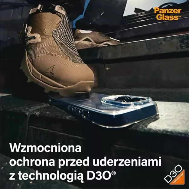 PanzerGlass HardCase with MagSafe with D3O and Military Grade Certified for iPhone 15 Pro - Transparent 2