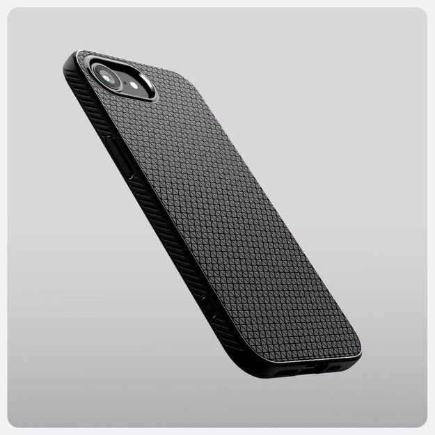 Spigen Liquid Air iPhone 16e Case - Matte Black 15