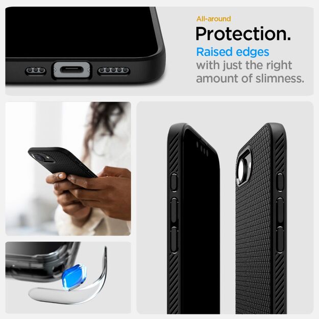 Spigen Liquid Air iPhone 16e Case - Matte Black 19