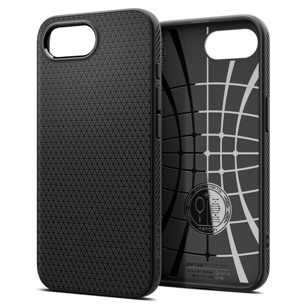 Spigen Liquid Air iPhone 16e Case - Matte Black 1