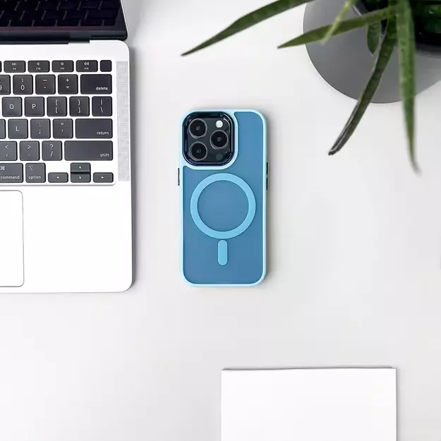 Magnetic Collection MagSafe case for iPhone 16 Pro - light blue 11
