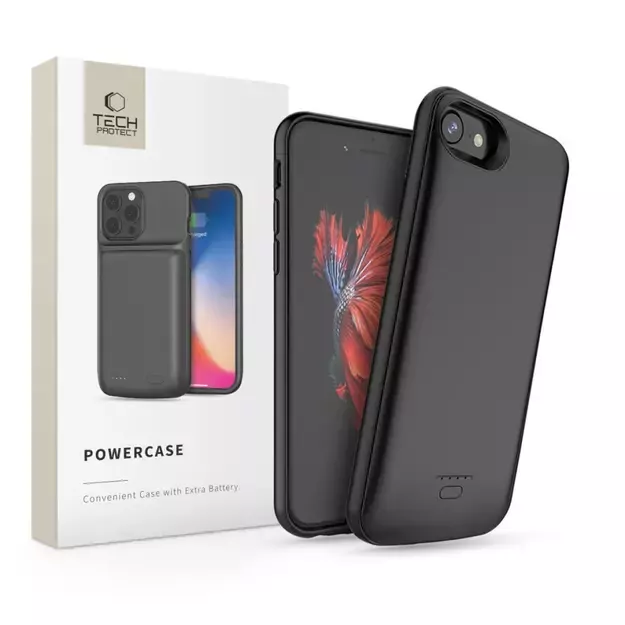 Tech-Protect Battery Pack Case for iPhone 6 / 6S / 7 / 8 / SE 2020 / 2022 with 3200mAh Powerbank - Black 5