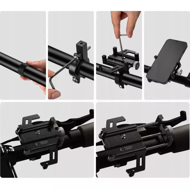 Tech-Protect V1 Universal Bike Phone Holder - Black 8