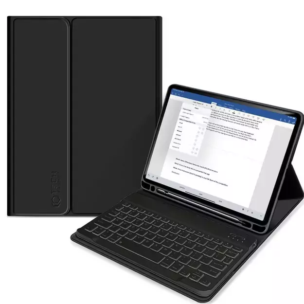 Tech-Protect SC Pen + Keyboard Case with Keyboard for iPad Air 10.9&quot  2020-2022 / 11&quot  2024 - Black