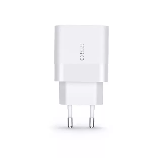 Tech-Protect C30W charger USB-C PD 30W / USB-A QC 3.0 - white 8