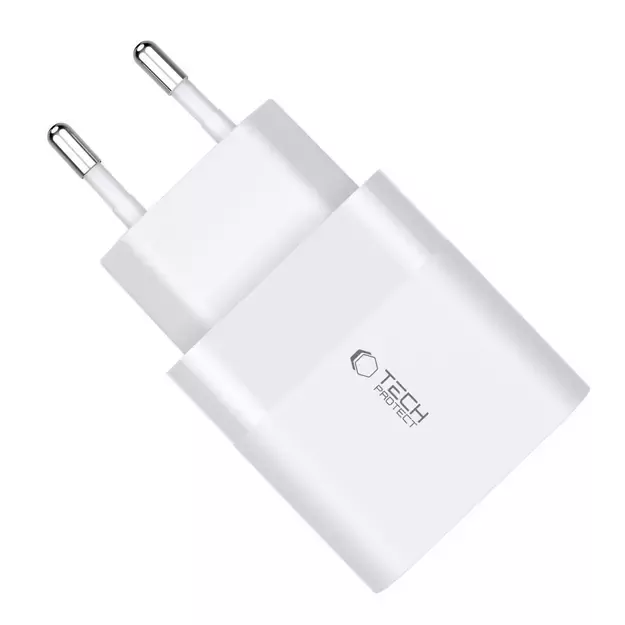 Tech-Protect C30W charger USB-C PD 30W / USB-A QC 3.0 - white 10