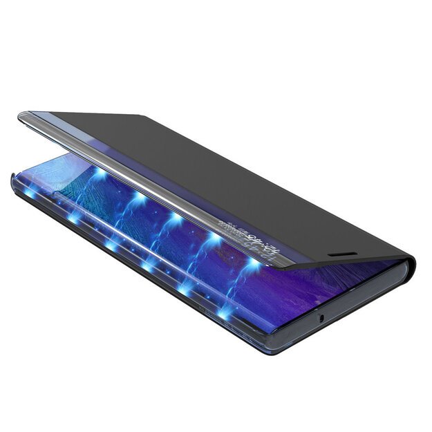 Sleep Case Bookcase Type Case with Smart Window for Samsung Galaxy A22 4G blue 7
