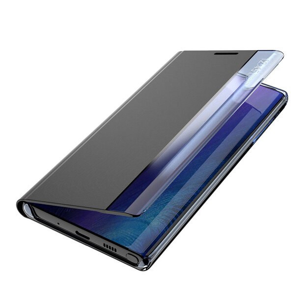 Sleep Case Bookcase Type Case with Smart Window for Samsung Galaxy A22 4G blue 4