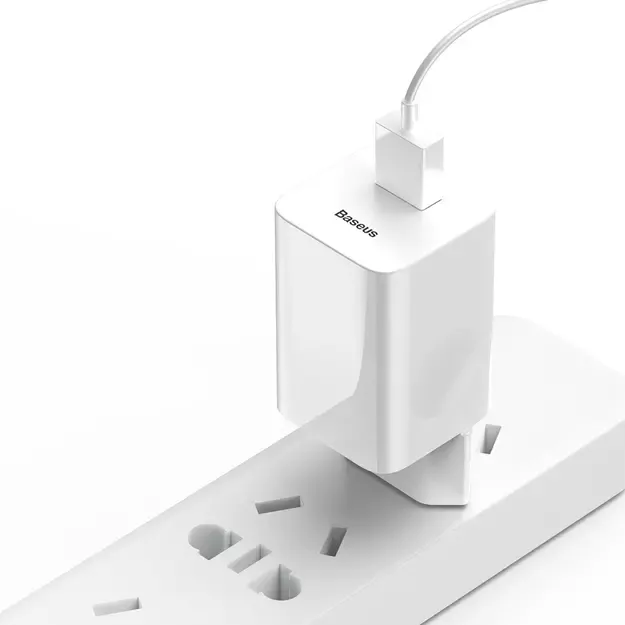 Baseus Charging Quick Charger CCALL-BX02 USB-A 24W QC 3.0 Network Charger - White 4
