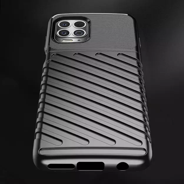 Thunder Case Flexible Tough Rugged Cover TPU Case for Motorola Moto G100 / Edge S black 14