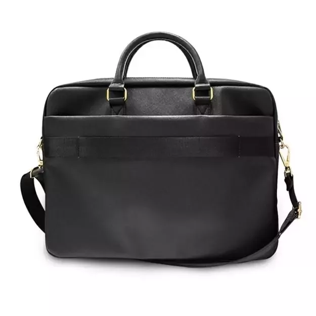 Guess Saffiano Script bag for a 16&quot  laptop - black 2