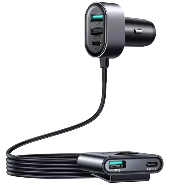 Joyroom car charger 2xPD + 2xQC3.0 72W 1.5m black (JR-CL05) 1