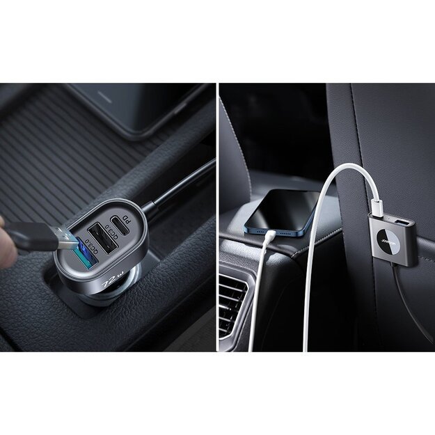 Joyroom car charger 2xPD + 2xQC3.0 72W 1.5m black (JR-CL05) 22