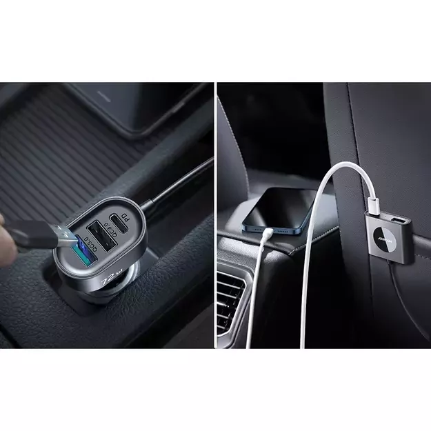 Joyroom car charger 2xPD + 2xQC3.0 72W 1.5m black (JR-CL05) 7