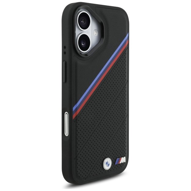 BMW M Tricolor Metal Logo MagSafe Case for iPhone 17 - Black 3