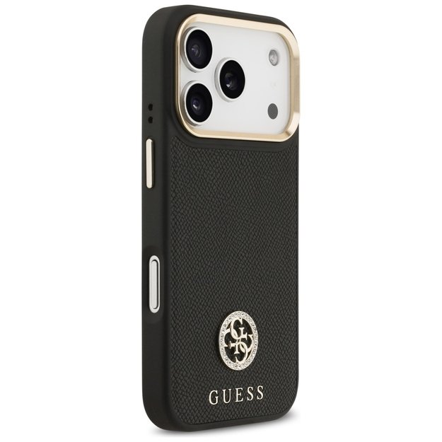 Guess Grained Strass Logo MagSafe case for iPhone 17 Pro - black 3