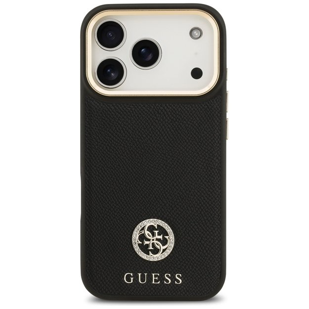 Guess Grained Strass Logo MagSafe case for iPhone 17 Pro - black 2