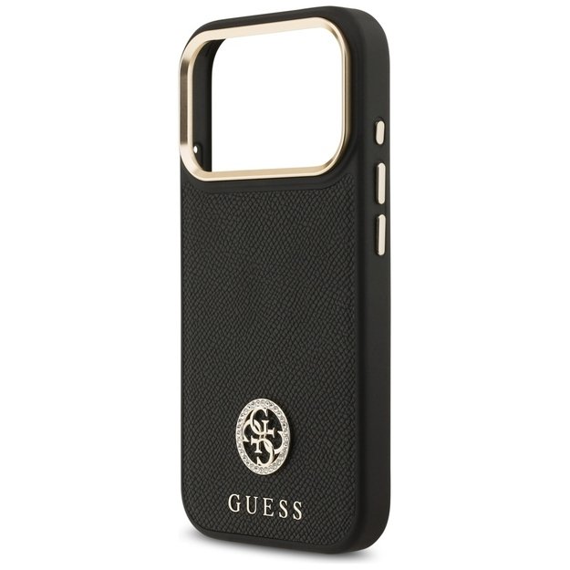 Guess Grained Strass Logo MagSafe case for iPhone 17 Pro - black 5