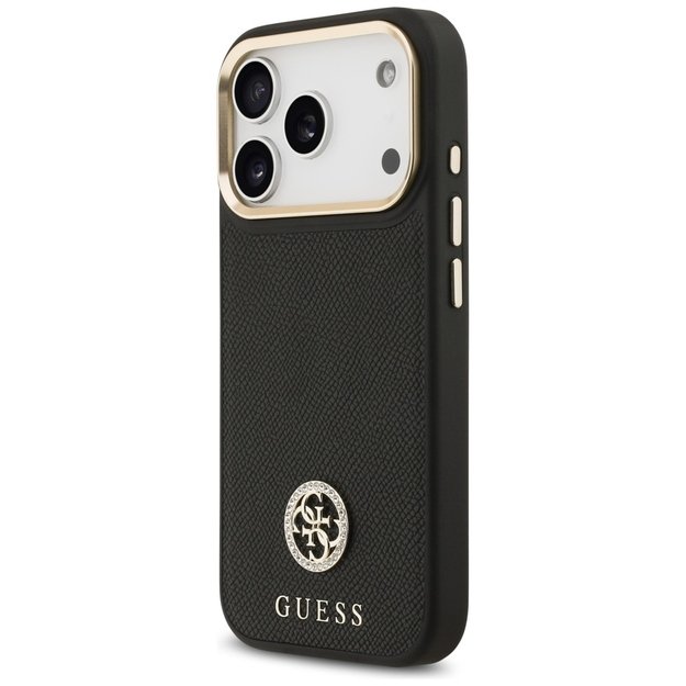 Guess Grained Strass Logo MagSafe case for iPhone 17 Pro - black 1