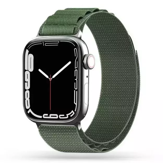 Tech-Protect Nylon Pro Strap for Apple Watch 4 / 5 / 6 / 7 / 8 / 9 / SE / Ultra 1 / 2 (42/44/45/49 mm) - Dark Green 12