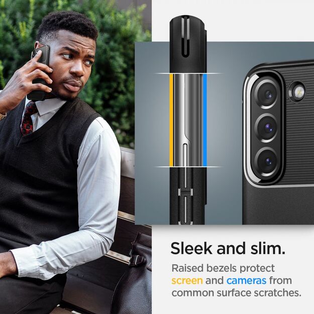 Spigen Rugged Armor Case for Samsung Galaxy S22 - Matte Black 9
