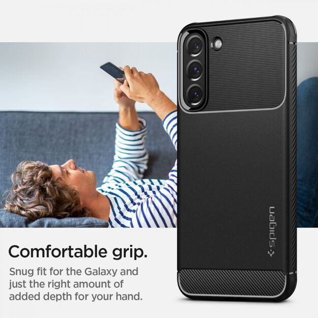 Spigen Rugged Armor Case for Samsung Galaxy S22 - Matte Black 7