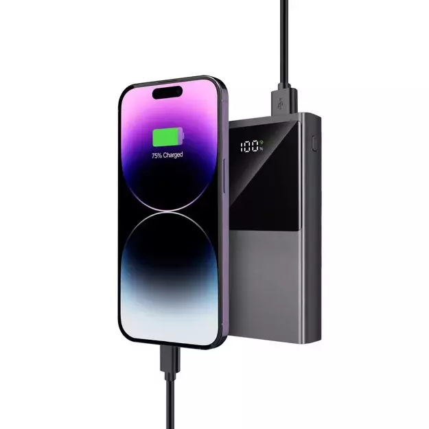 Powerbank Tech-Protect PB13 20000mAh 22.5W 2x USB-A / USB-C / Lightning with USB-C / USB-A cable - gray 9