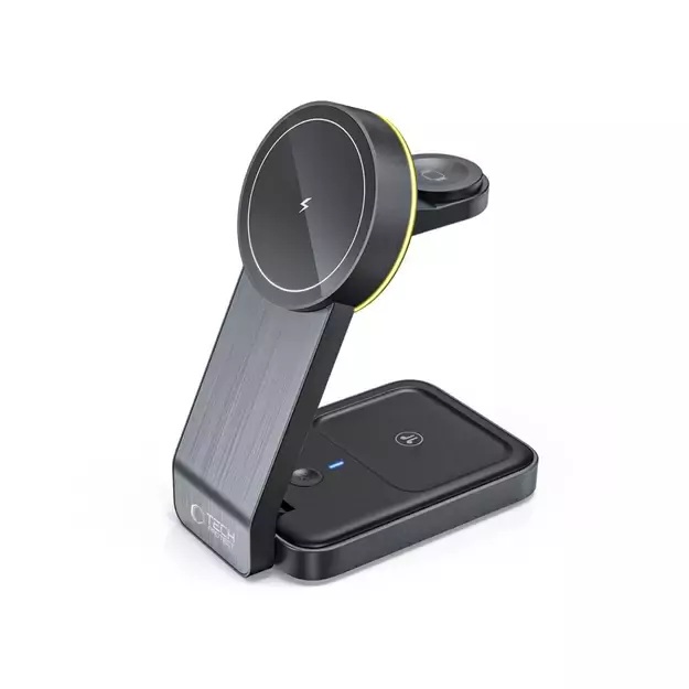 Tech-Protect QI15W-A28 MagSafe 3in1 Inductive Charger with Smartphone / Apple Watch / AirPods Stand - Black 15
