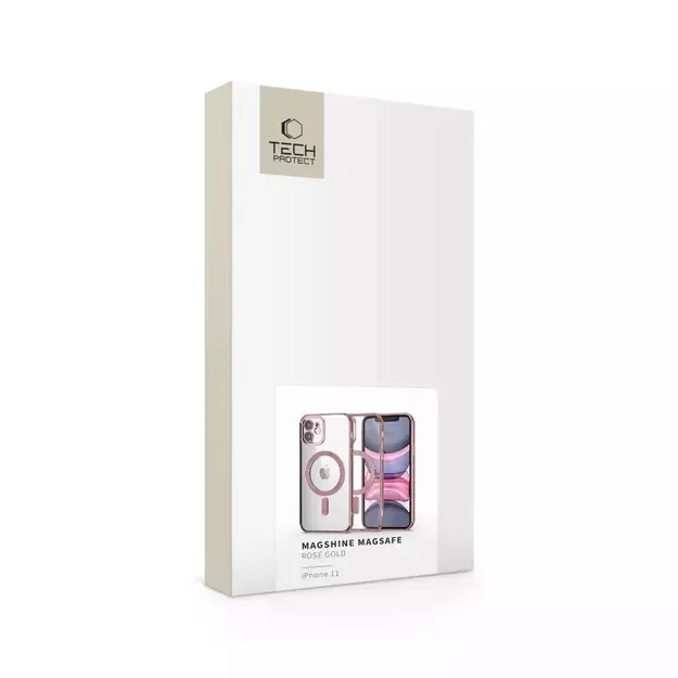 Tech-Protect MagShine Line MagSafe iPhone 11 Case - Pink 5