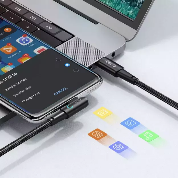Tech-Protect UltraBoost L USB-C / USB-C 60W 6A Cable 1m - Gray 9