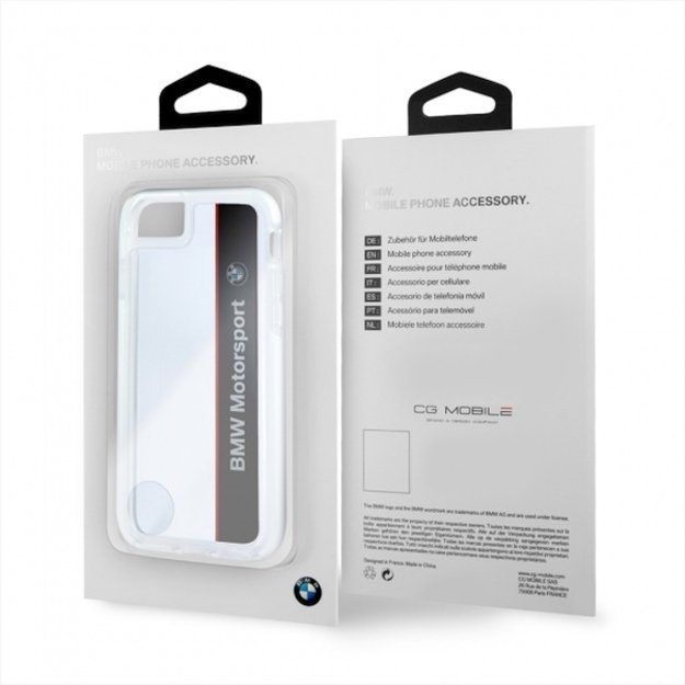 Etui hardcase BMW BMHCP7SPVNA iPhone 7 /8/SE 2020 /  SE 2022 transparent navy SHOCKPROOF 8