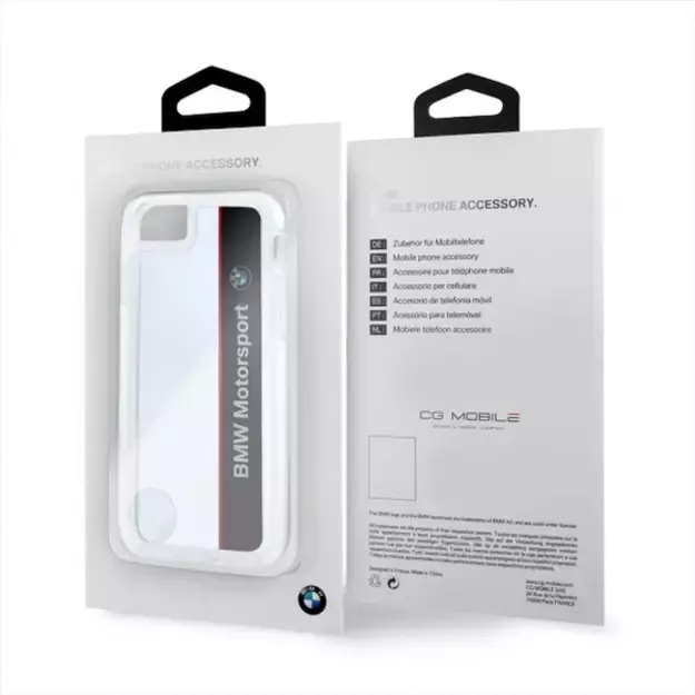 Etui hardcase BMW BMHCP7SPVNA iPhone 7 /8/SE 2020 /  SE 2022 transparent navy SHOCKPROOF 4