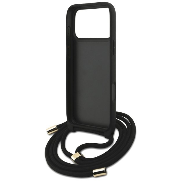 Guess 4G Big Logo Cord Stap Crossbody Case for iPhone 17 Pro Max - Brown 5