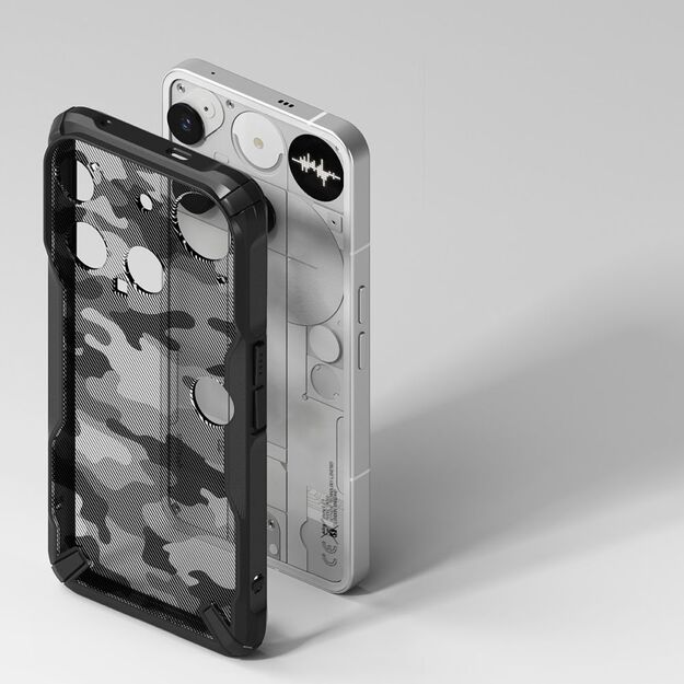 Ringke Fusion X Case for Nothing Phone 3 - Gray and Black 3