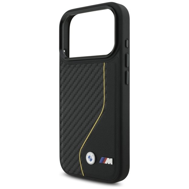BMW M Carbon Line &amp  Logo MagSafe Case for iPhone 17 Pro - Yellow 5