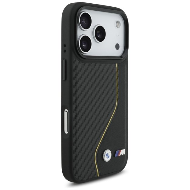 BMW M Carbon Line &amp  Logo MagSafe Case for iPhone 17 Pro - Yellow 3
