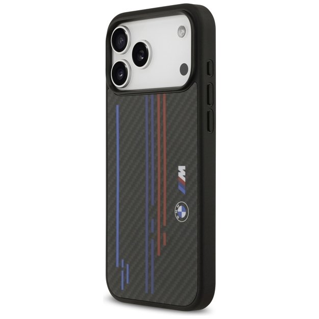 BMW M Kevlar Lines &amp  Logo MagSafe Case for iPhone 17 Pro Max - Black 1