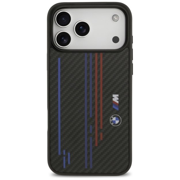 BMW M Kevlar Lines &amp  Logo MagSafe Case for iPhone 17 Pro Max - Black 2