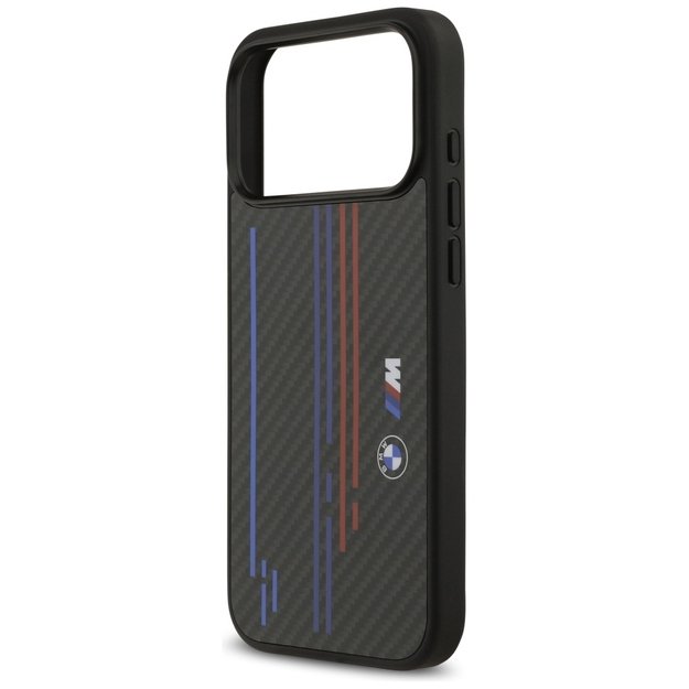 BMW M Kevlar Lines &amp  Logo MagSafe Case for iPhone 17 Pro Max - Black 5