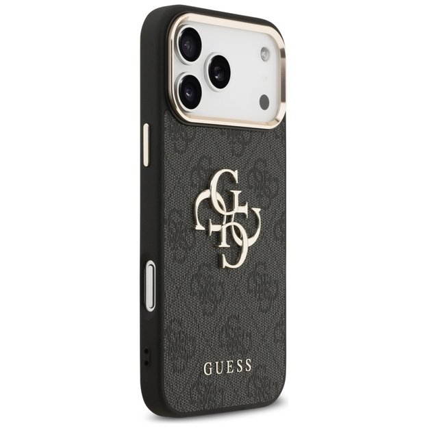 Guess 4G Big 4G Classic Logo Case for iPhone 17 Pro Max - Black and Gold 3