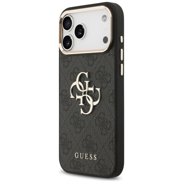 Guess 4G Big 4G Classic Logo Case for iPhone 17 Pro Max - Black and Gold 1