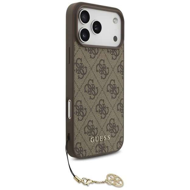 Guess 4G Charms Collection MagSafe case for iPhone 17 Pro Max - brown 2