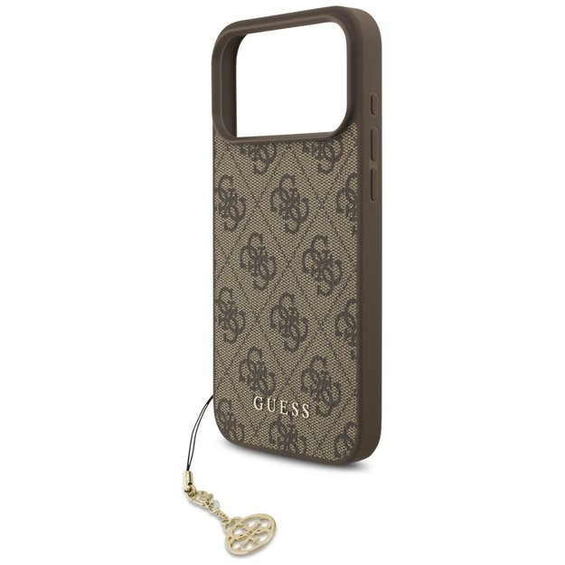 Guess 4G Charms Collection MagSafe case for iPhone 17 Pro Max - brown 4